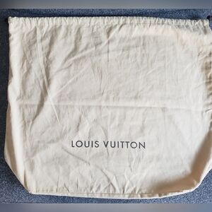 EUC Authentic Large Louis Vuitton Cotton Flannel Drawstring Dust/Storage Bag